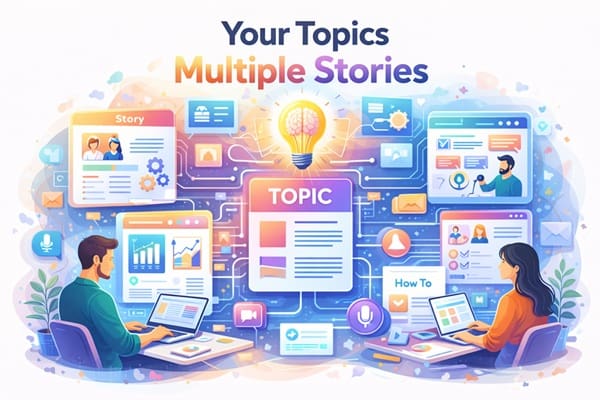 Your Topics Multiple Stories: Maximize Content Ideas